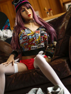 158cm MARLENE Tan Skin Full Size Lifelike Solid Sex Doll with Metal Skeleton 3 Holes Love Doll Mate Toy