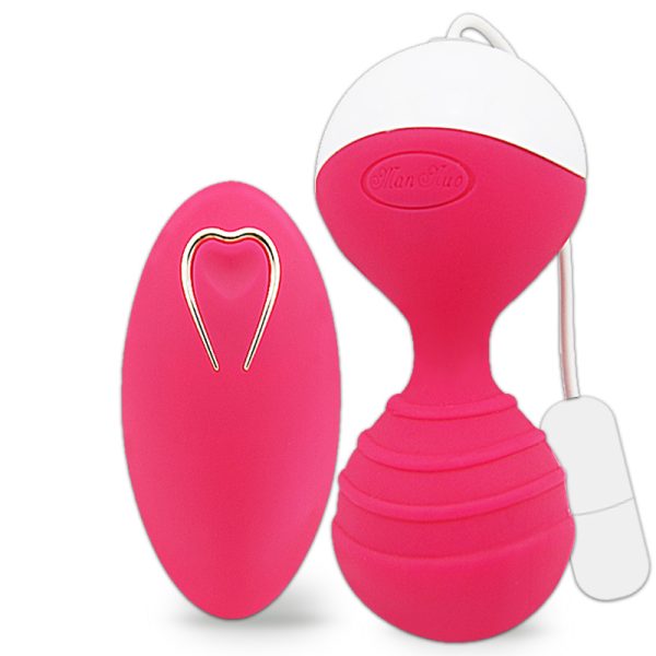 Red Man Nuo Koro Ben Wa Ball Weighted Female Kegel Vaginal Tight Exercise Machine USB Vibrator Vibrating Egg Sex products Sex toys for Women - Image 4