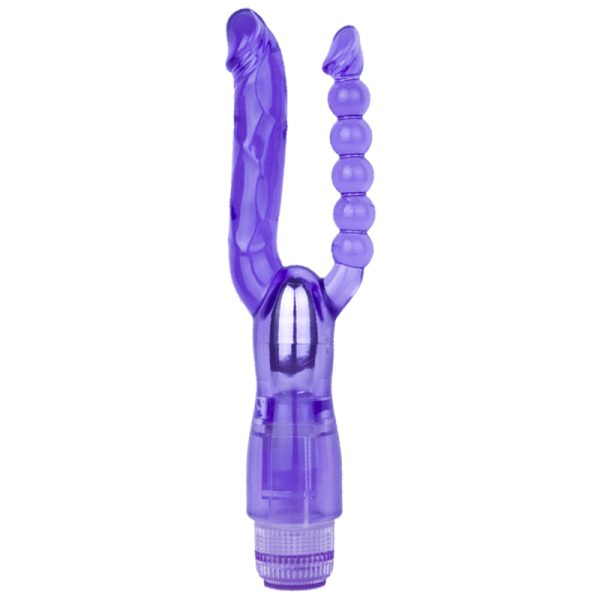 Aphrodisia Silicone Vibrating Anal Beads Anal Plug Sex Toys Couples Adult Erotic Toys purple