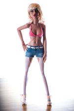 140cm Irene European Skinny Small Breast Pretty Sex Doll with Metal Skeleton Entity Body Ass Vagina Oral 3 Holes Adult Real Doll